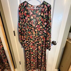 Leith Multicolor Floral Long Sleeve Dress